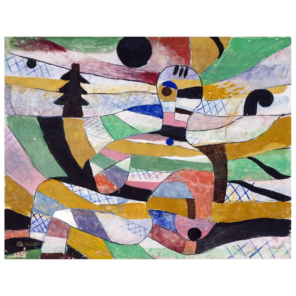 Stampa su tela - Risveglio - Paul Klee cm. 60x80 - Multicolore - PES - Poliestere