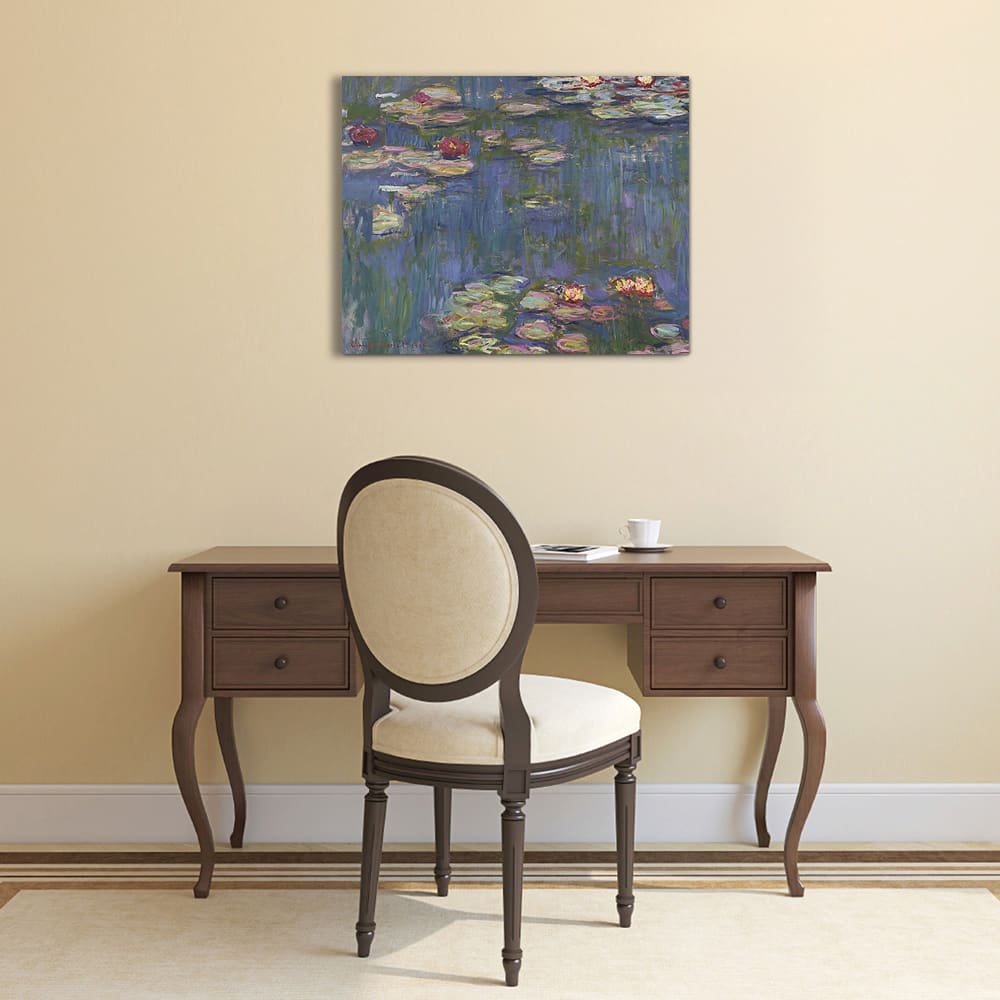 Tableau impression sur toile Nymphéas Claude Monet 40x50cm — vue 3