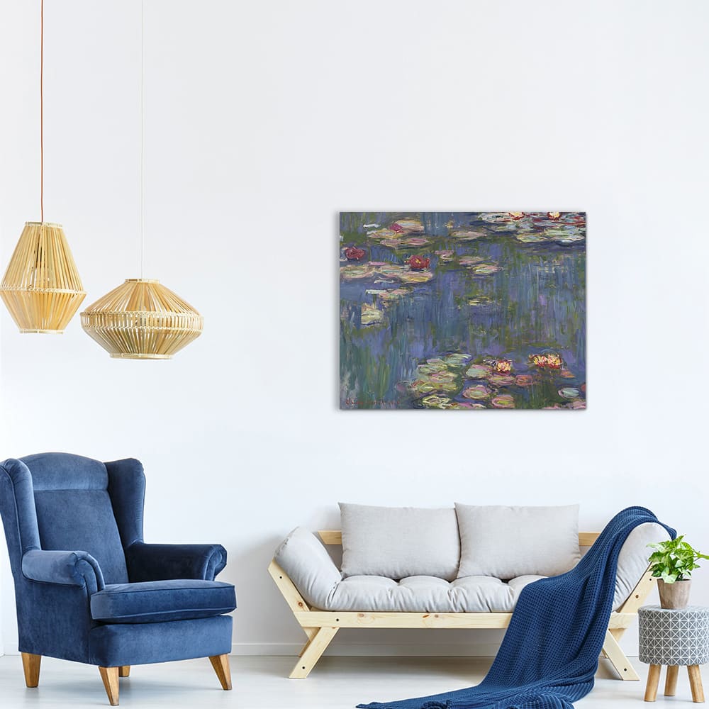 Tableau impression sur toile Nymphéas Claude Monet 40x50cm — vue 4
