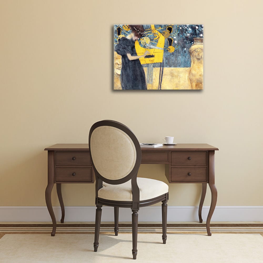 Tableau impression sur toile Musique Gustav Klimt 50x60cm — vue 4