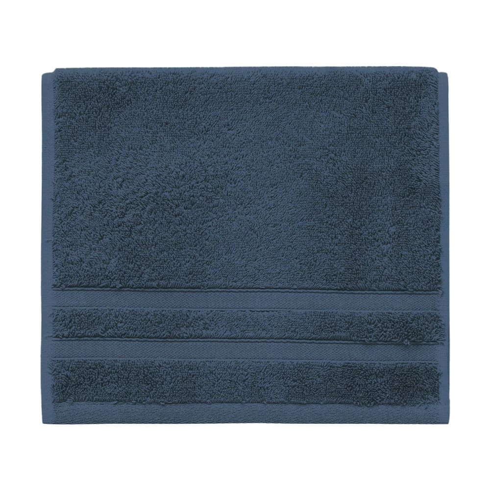 Llot de 3 serviettes invité 600 g/m² indigo 30x50 cm — vue 3