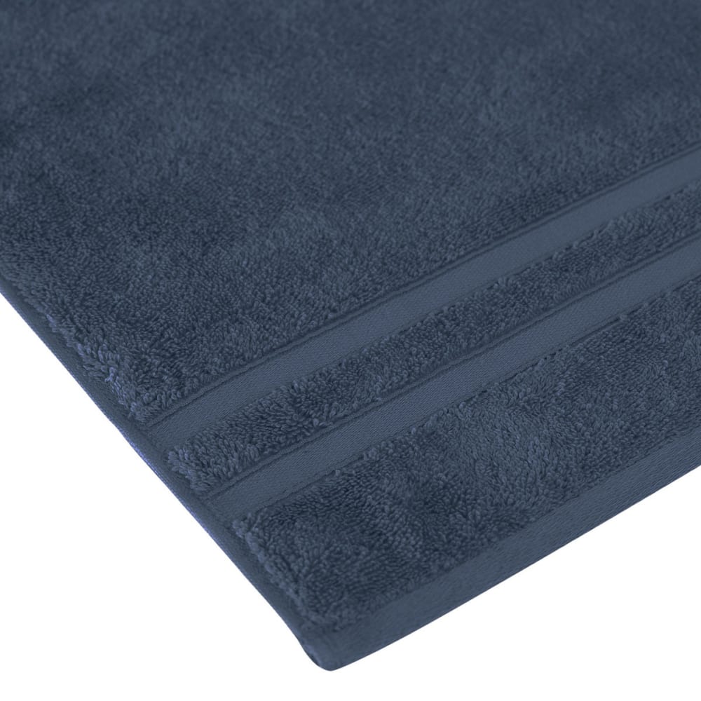 Llot de 3 serviettes invité 600 g/m² indigo 30x50 cm — vue 4