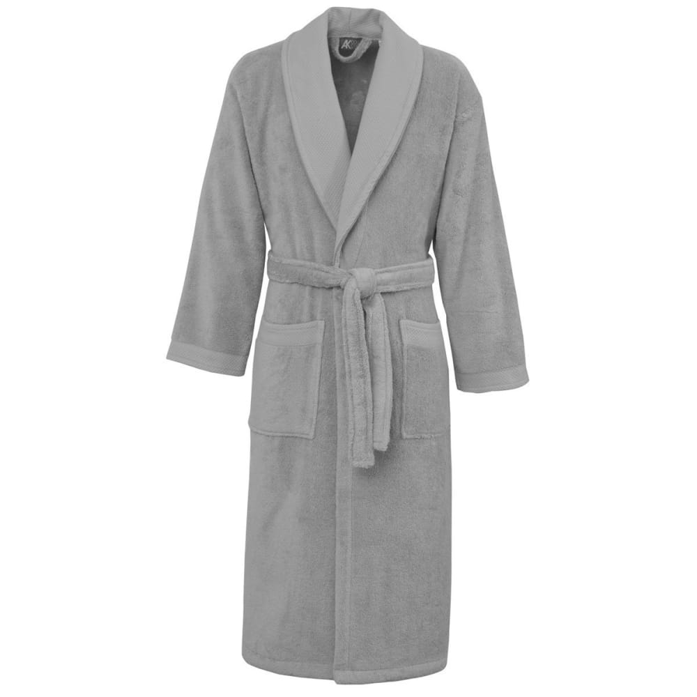 SENSEI MAISON Peignoir de bain mixte col ch&acirc;le Gris Perle XL