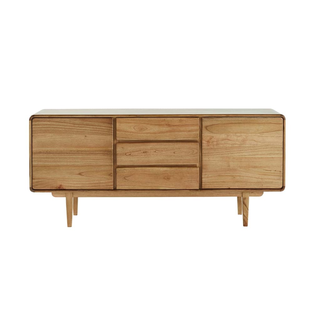 Commode en mindi massif et cannage 180 cm - Maisons du Monde