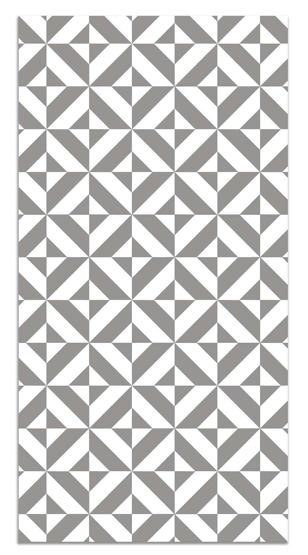 Tapis vinyle forme géométrique