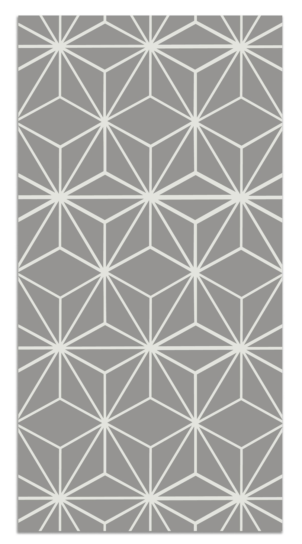 Tapis vinyle lignes d'étoiles - grises