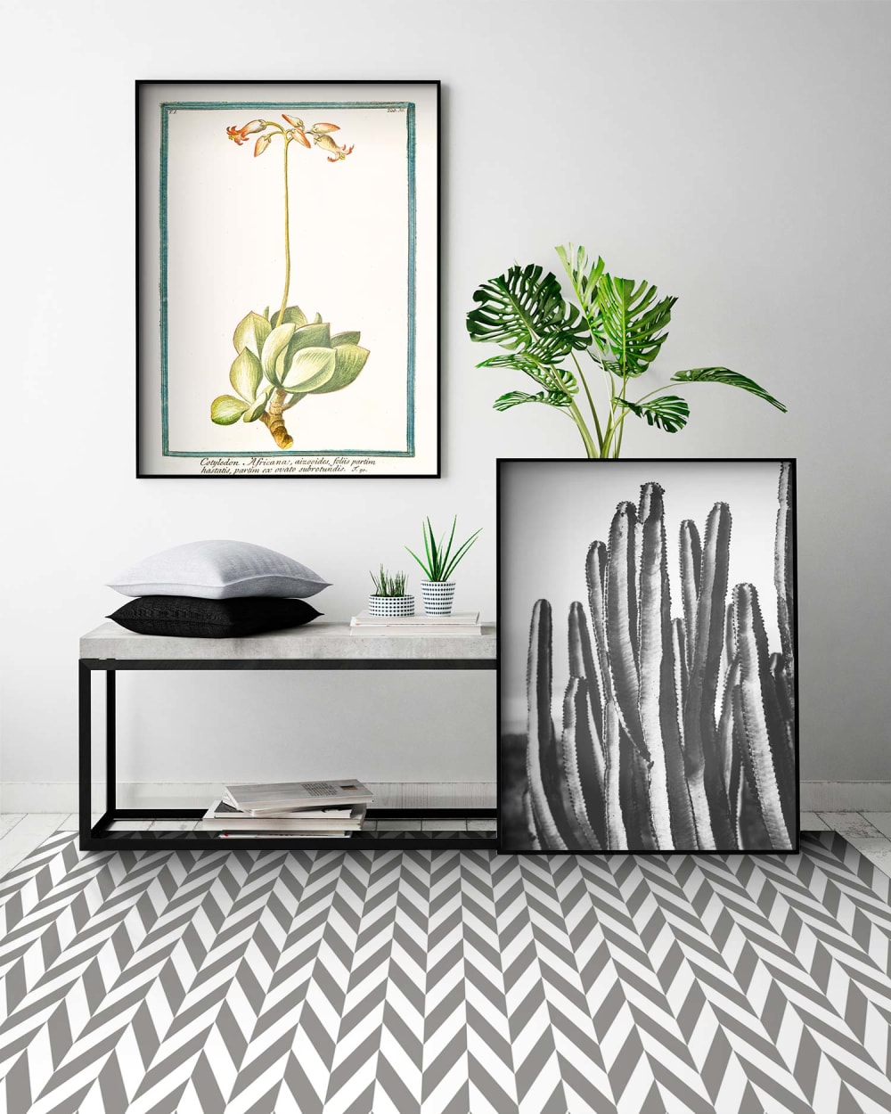 Tapis vinyle épis de blé gris 120x160cm — vue 4