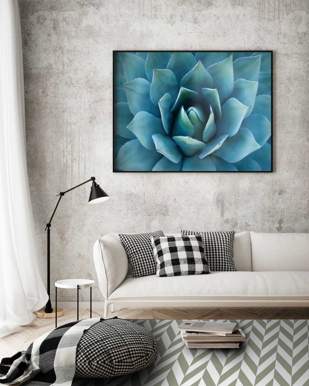 Tapis vinyle épis de blé vertes 120x170cm — vue 3