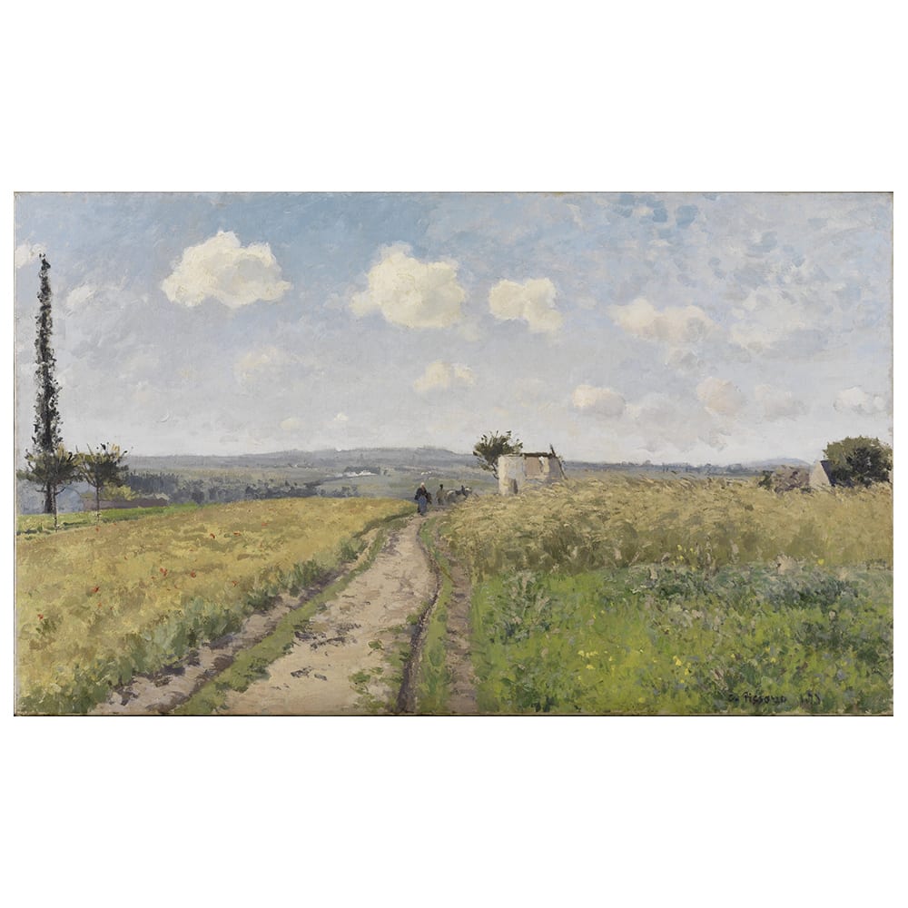 Mattina Di Giugno A Pontoise - Camille Pissarro cm. 50x80 - Multicolore - PES - Poliestere