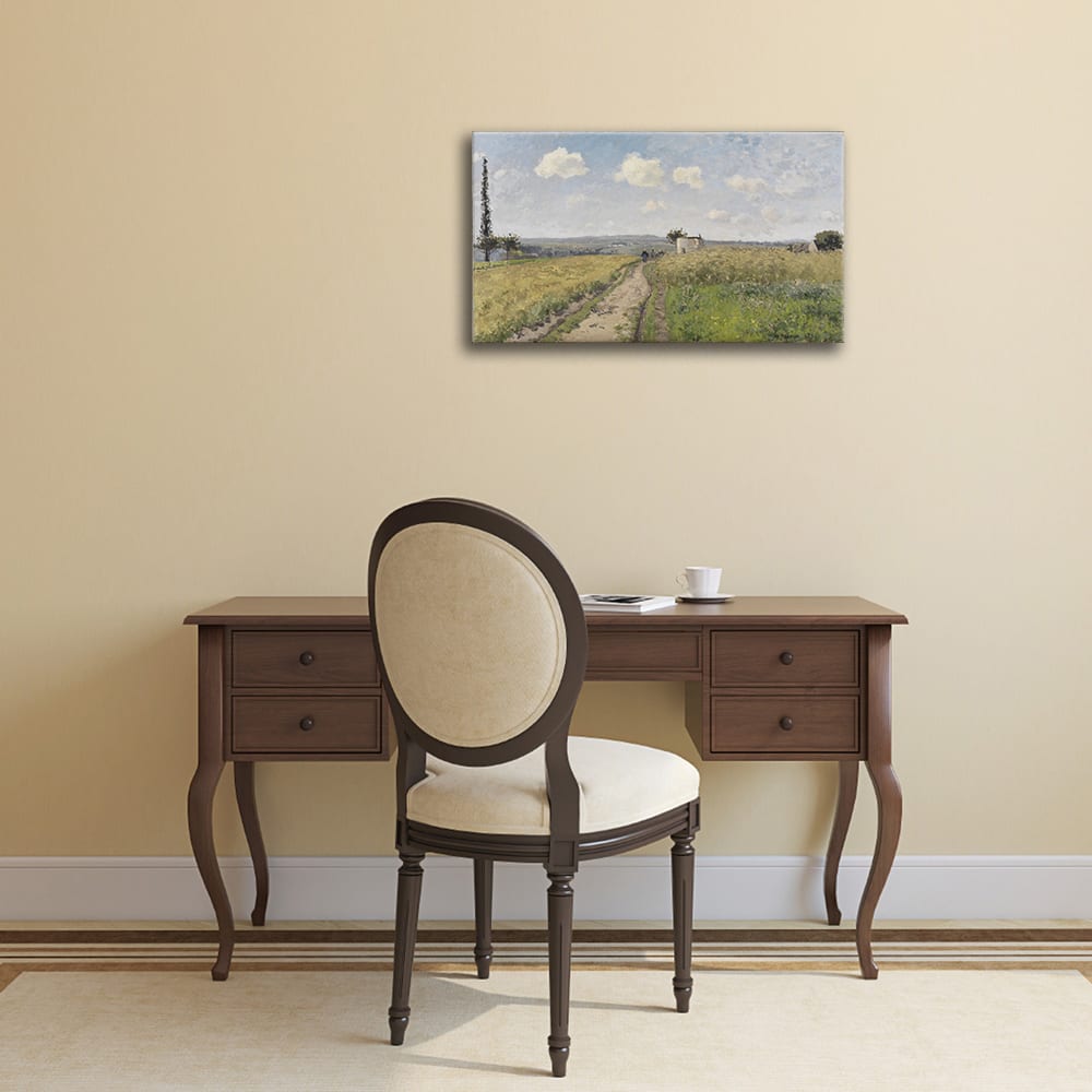 Mattina Di Giugno A Pontoise - Camille Pissarro cm. 50x80 -