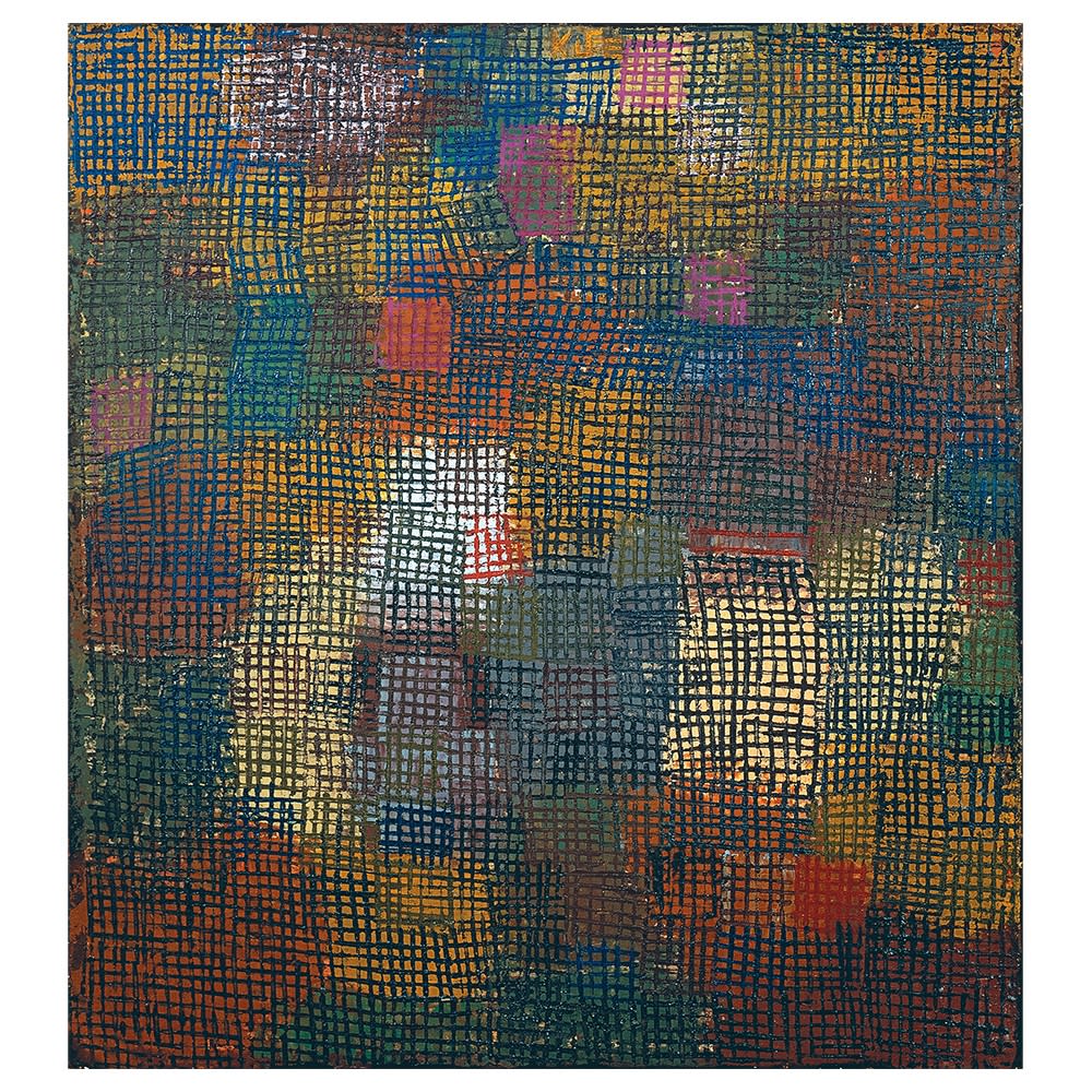 Cuadro lienzo - Colores en la Distancia - Paul Klee - cm. 55x60