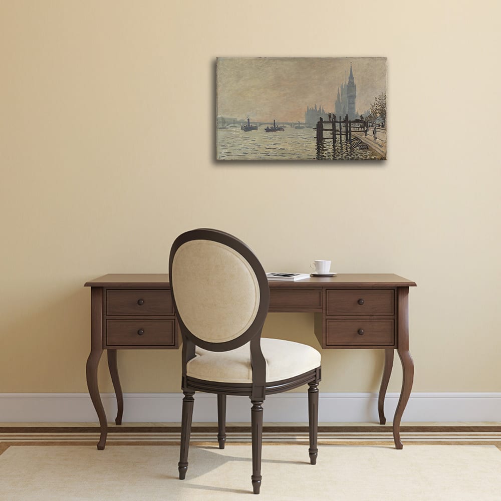 Tableau la Tamise à Westminster Claude Monet 60x90cm