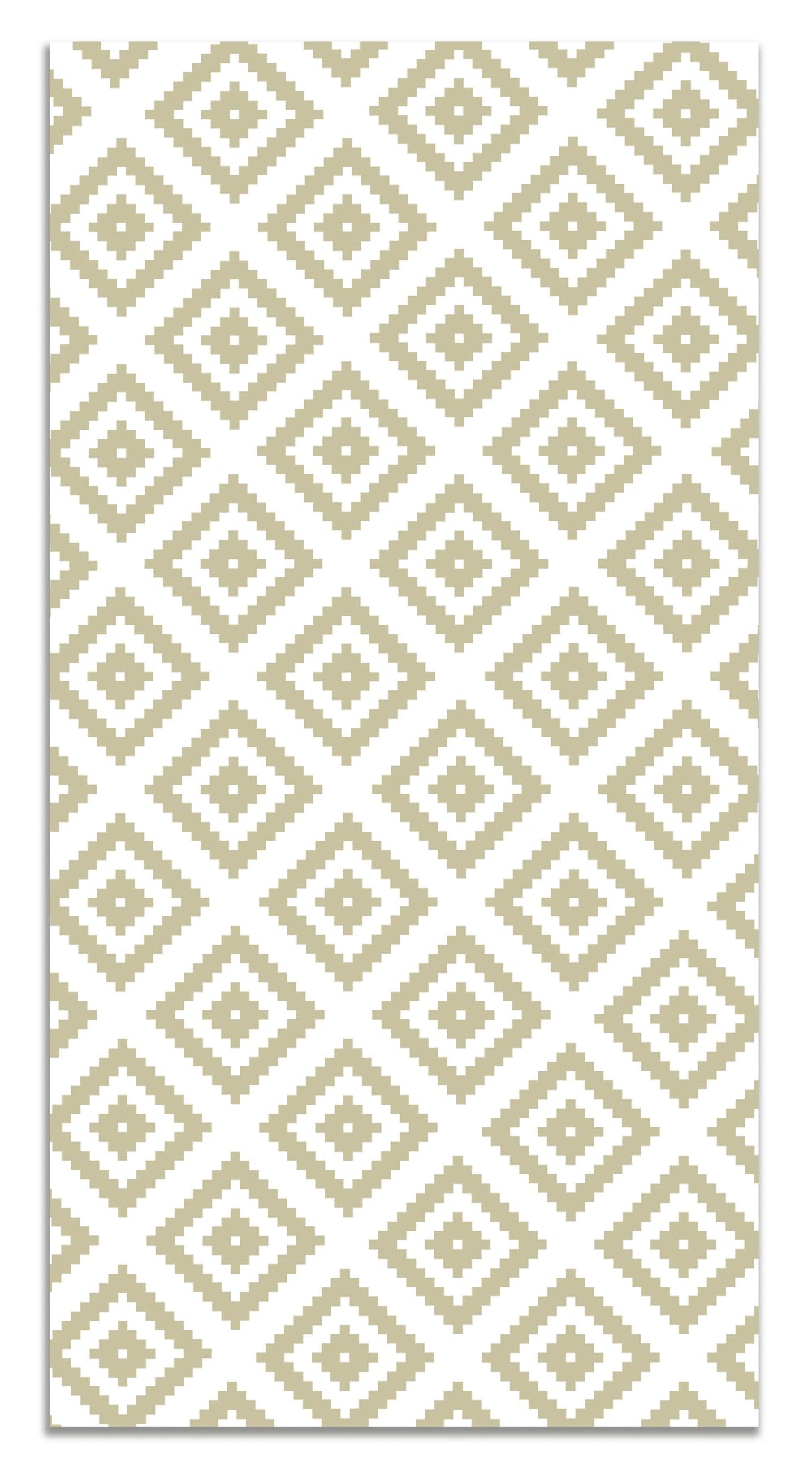 Tapis vinyle carrés vert pastel 80x200cm