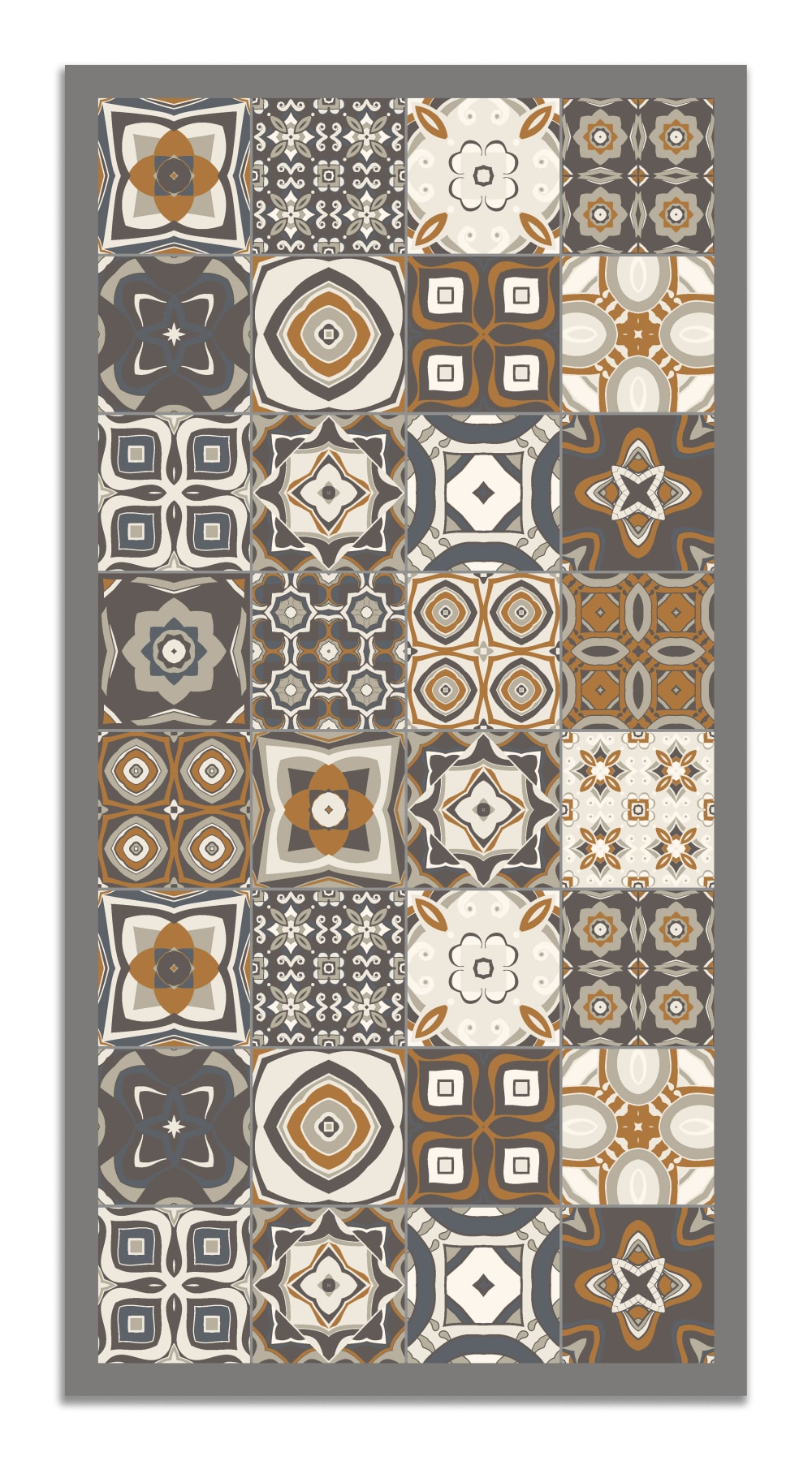 Tapis vinyle carreaux