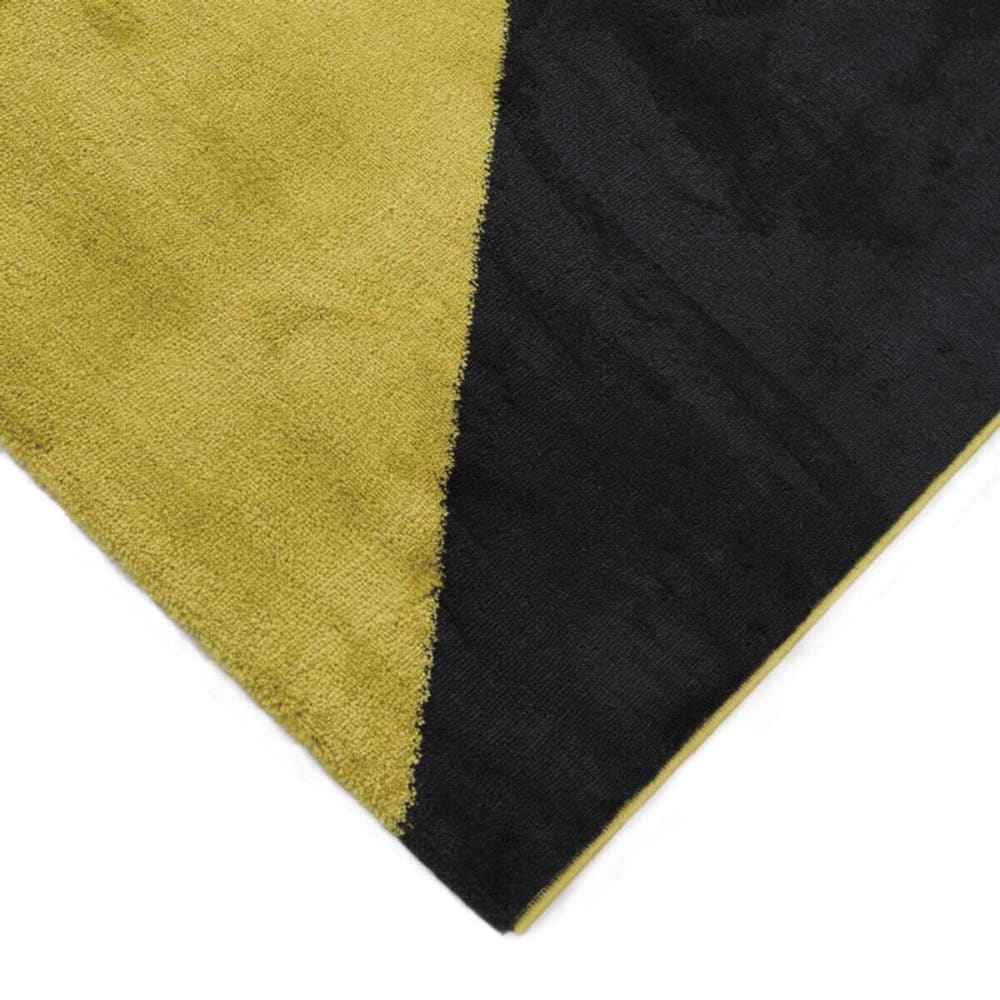 Tapis lumineux effet laineux motifs triangles multicolore 120x170 — vue 4
