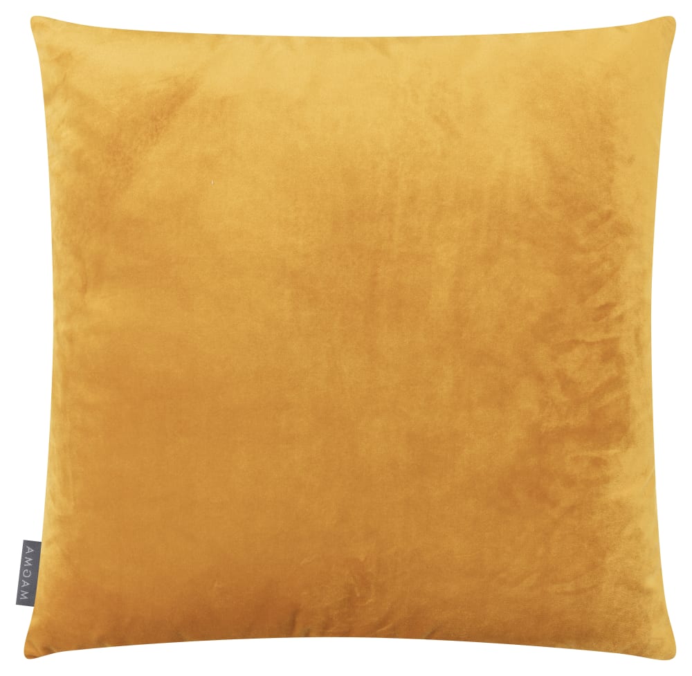 Housses de coussin velours relief pli cousu jaune or 40x40-lot de 2 — vue 4