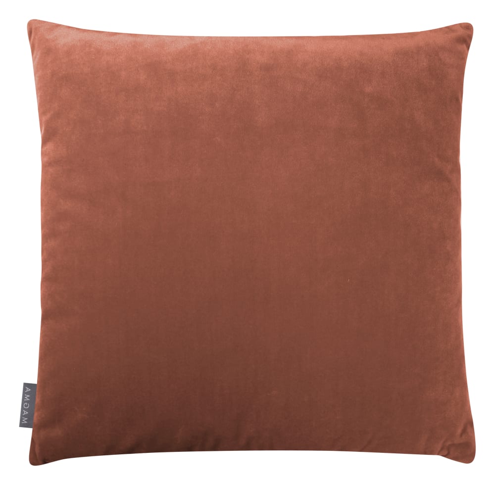 Housses de coussin velours relief pli cousu terracotta 40x40-lot de 2 — vue 4