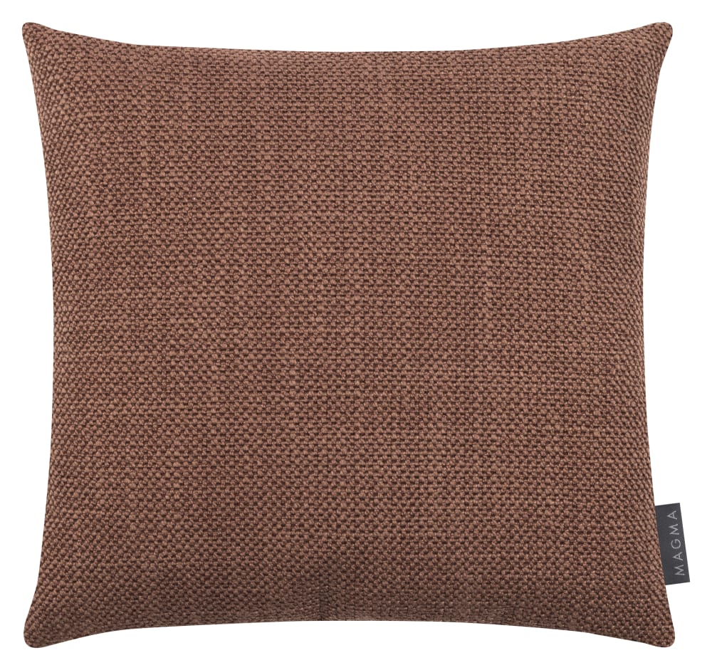 Housses de coussin jacquard uni brique 40x40 - lot de 2