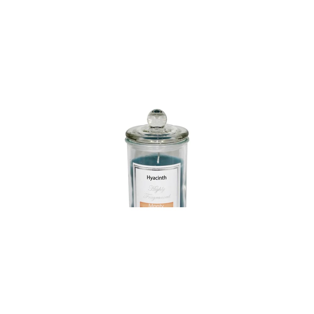 Bougie parfumée dans pot en verre jacinthe 9,5x17cm - Maisons du Monde