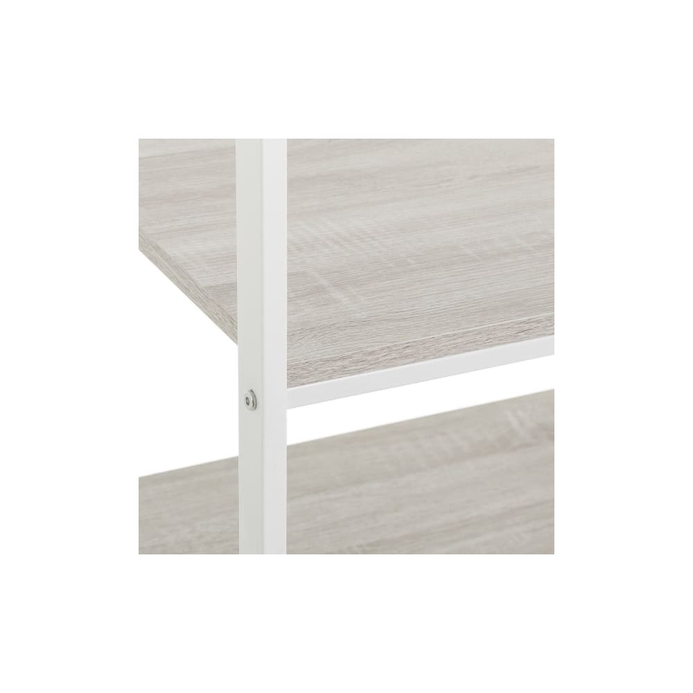 Portant vêtements bois et métal blanc - 55x45x150cm - Maisons du Monde