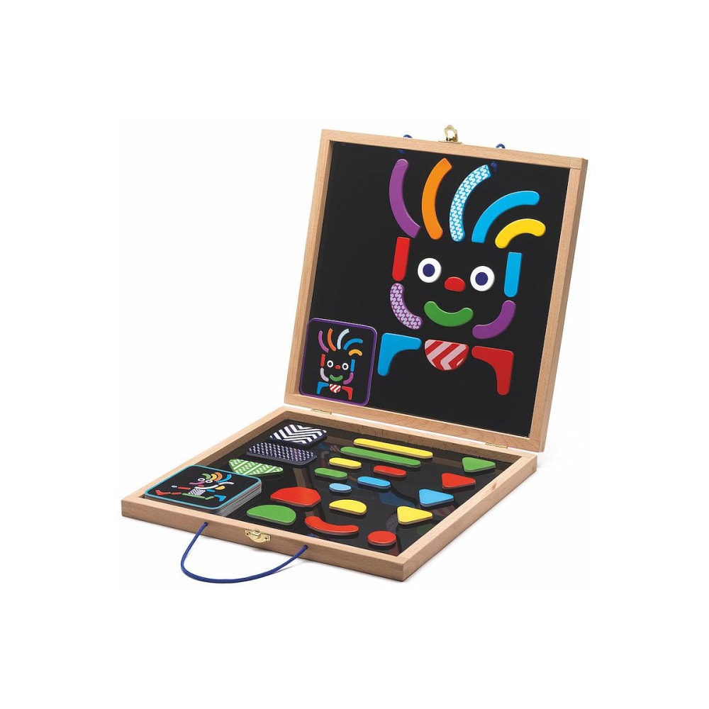 Djeco Magnets bois Geobonhomme Multicolore Bois - 30x4x30cm
