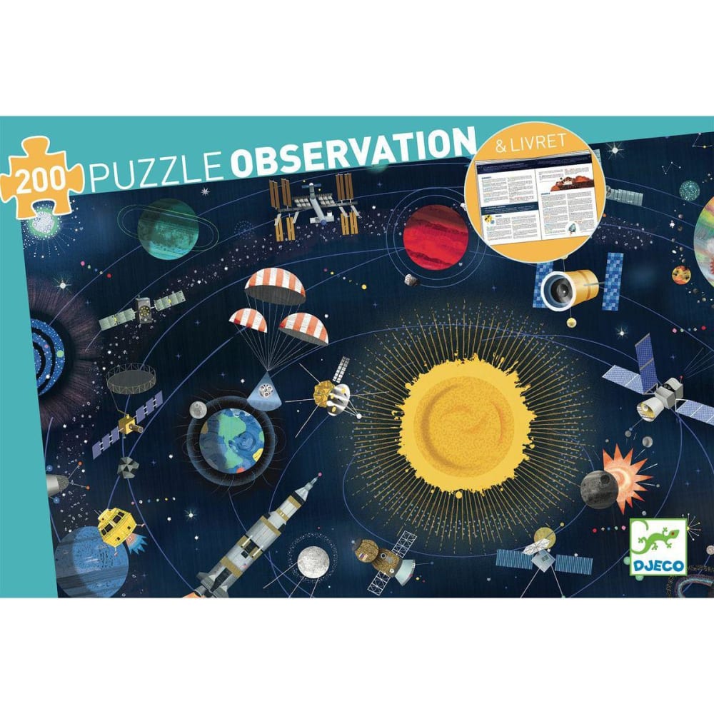 Puzzles observation set 200pces L'espace - Maisons du Monde