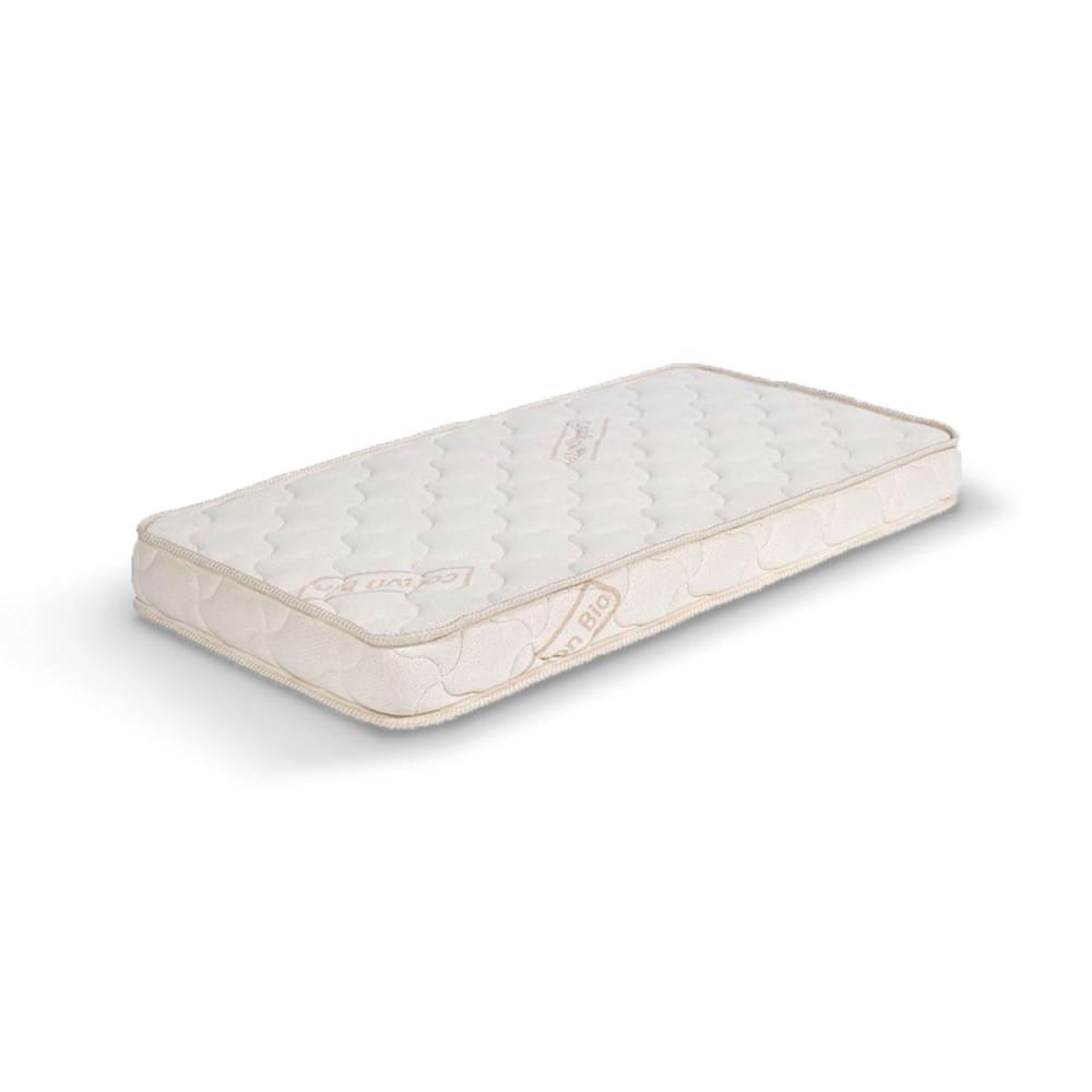 Matelas bébé coton bio mousse blanc 70x140 cm