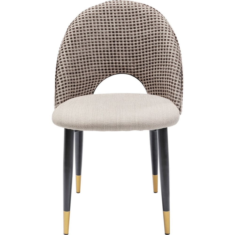 chaise en tissu beige