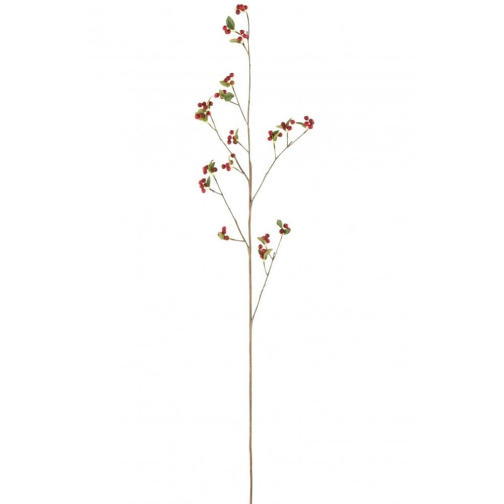 Rama bayas finas plástico rojo/verde alt. 140 cm