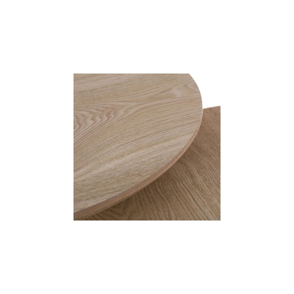 Set de 2 tables basses rondes en bois MDF - Maisons du Monde