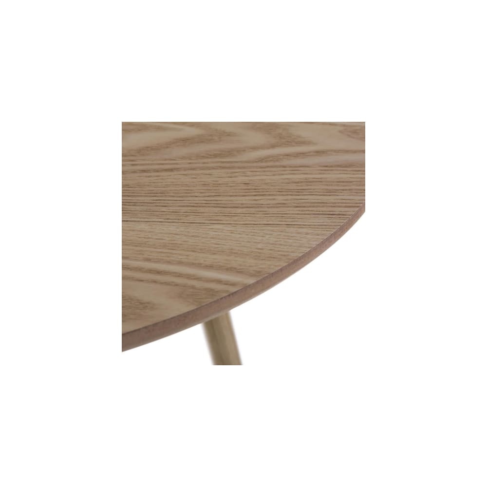Mesa auxiliar redonda marrón de madera 60x60x51 cm - Maisons du Monde