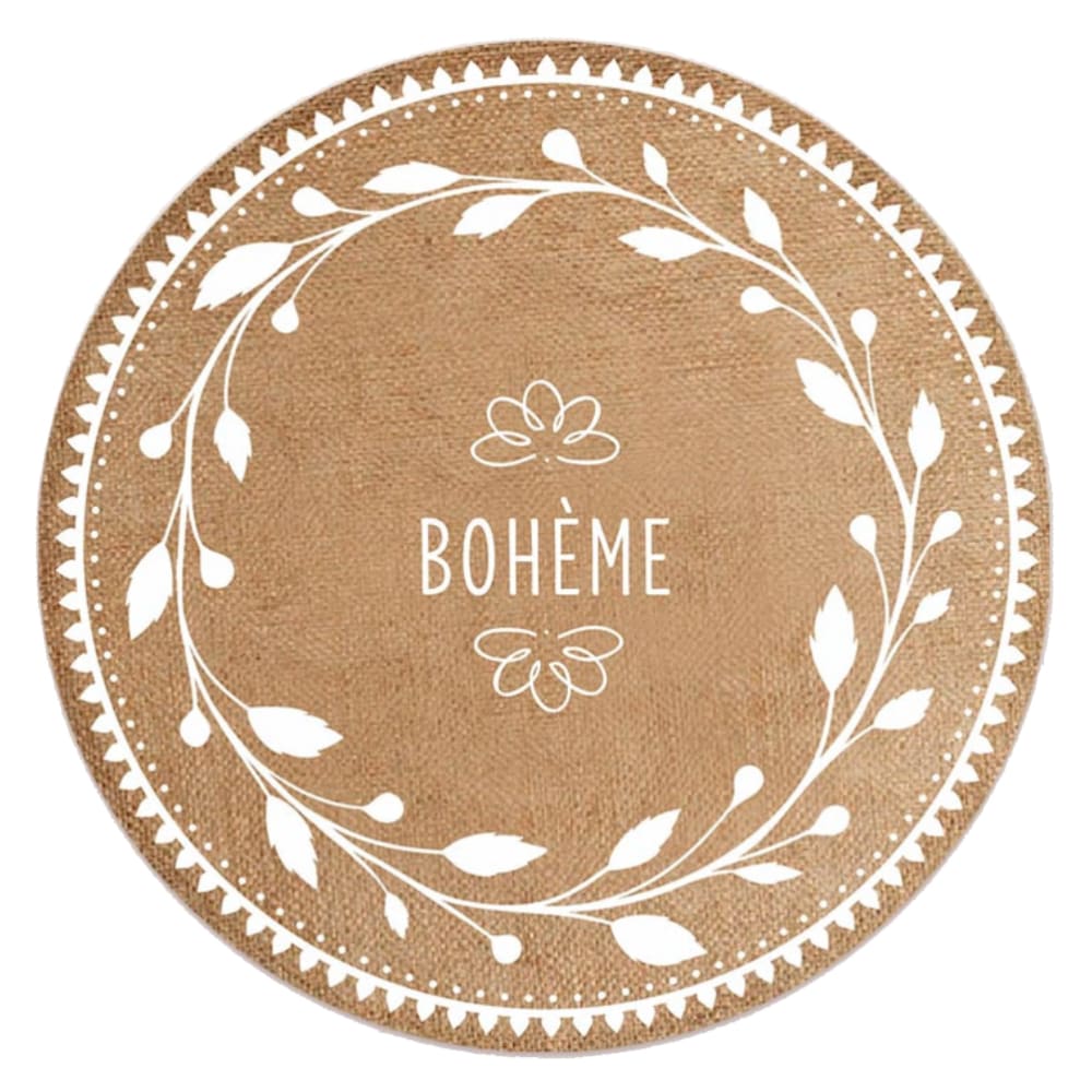 Set de table rond en toile de jute D38