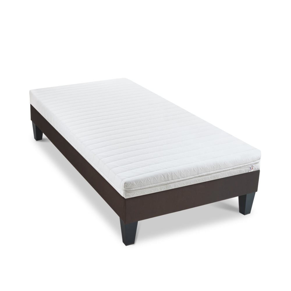 Ensemble matelas mousse h12 sommier bois 90x190 Ensemble matelas mousse h12 sommier bois 90x190