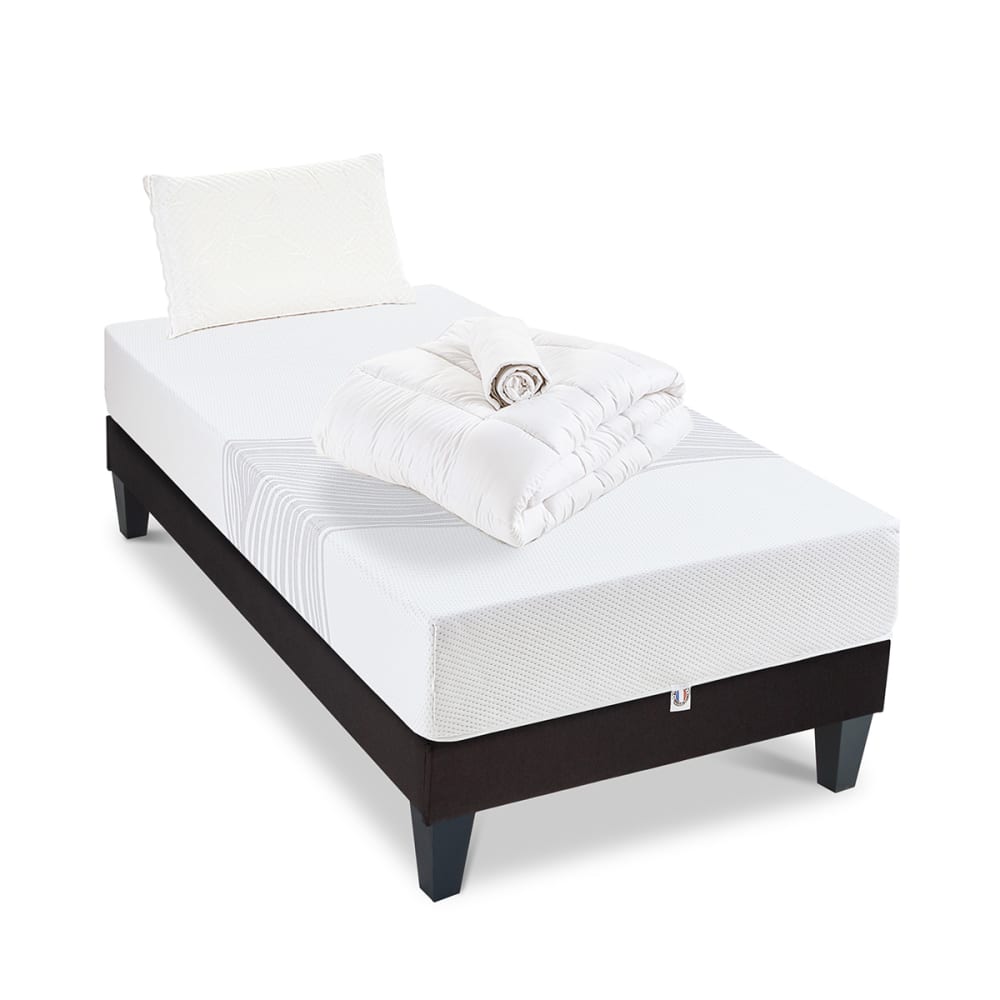 Prêt à dormir matelas mousse h21 sommier 90x200 Prêt à dormir matelas mousse h21 sommier 90x200