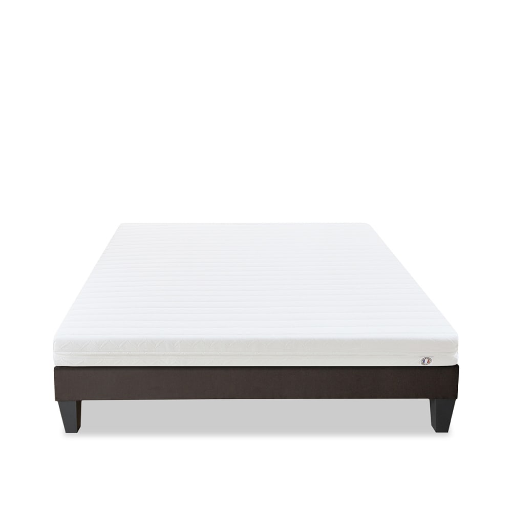 Ensemble matelas mousse h12 sommier bois 180x200 Ensemble matelas mousse h12 sommier bois 180x200