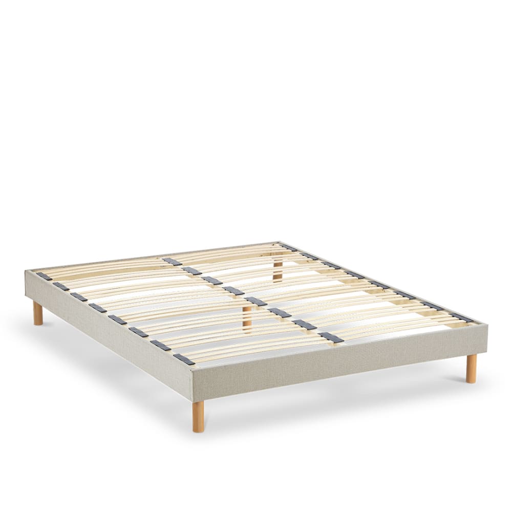 Sommier lattes bois beige 180x200 Sommier lattes bois beige 180x200