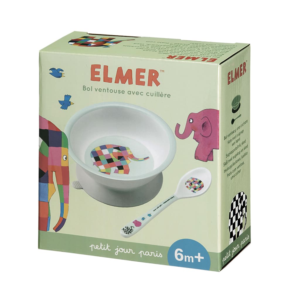 Elmer Saugnapf mit Löffel - Maisons Du Monde