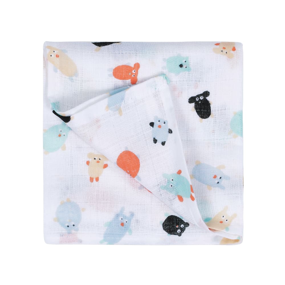 Petit Jour Paris Lange gaze de cotton 70 x 70 cm multicouleur bébé Multicolore Coton - 25x1x25cm