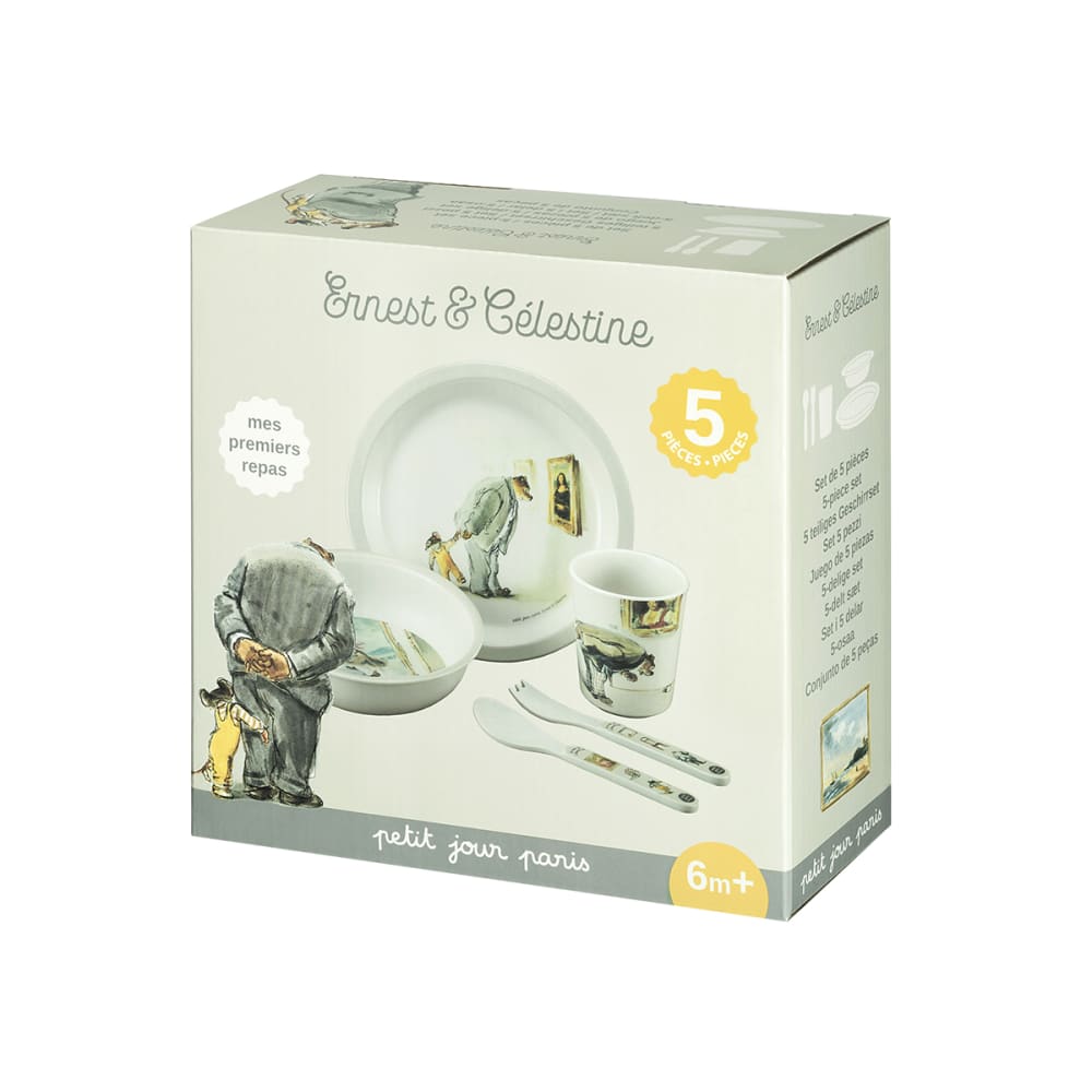 Coffret cadeau 5 pièces gris bébé - Maisons du Monde