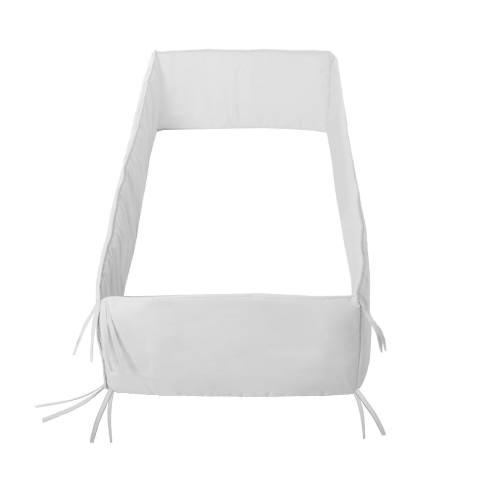 Protector de cuna blanco 360x30x3 cm
