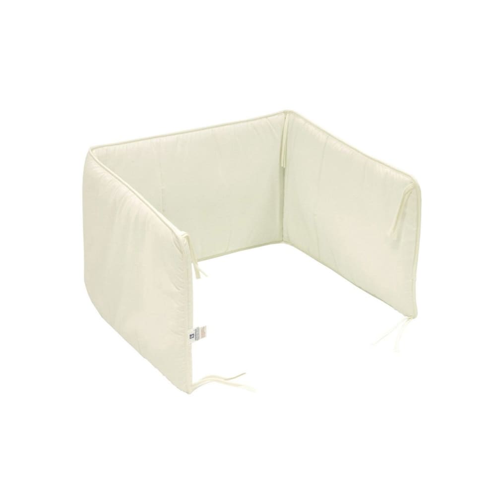 Protector de cuna 60 en beige 180x40x3 cm