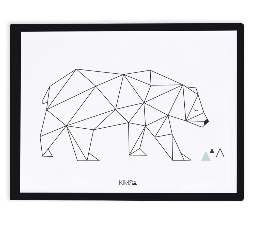 Lilipinso - Affiche ours 30 x 40 cm