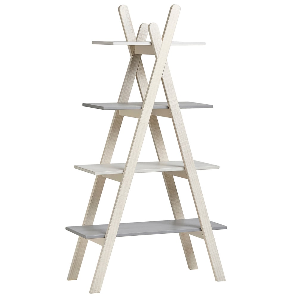 Etagère 4 niveaux structure bois et plateaux mdf - Maisons du Monde