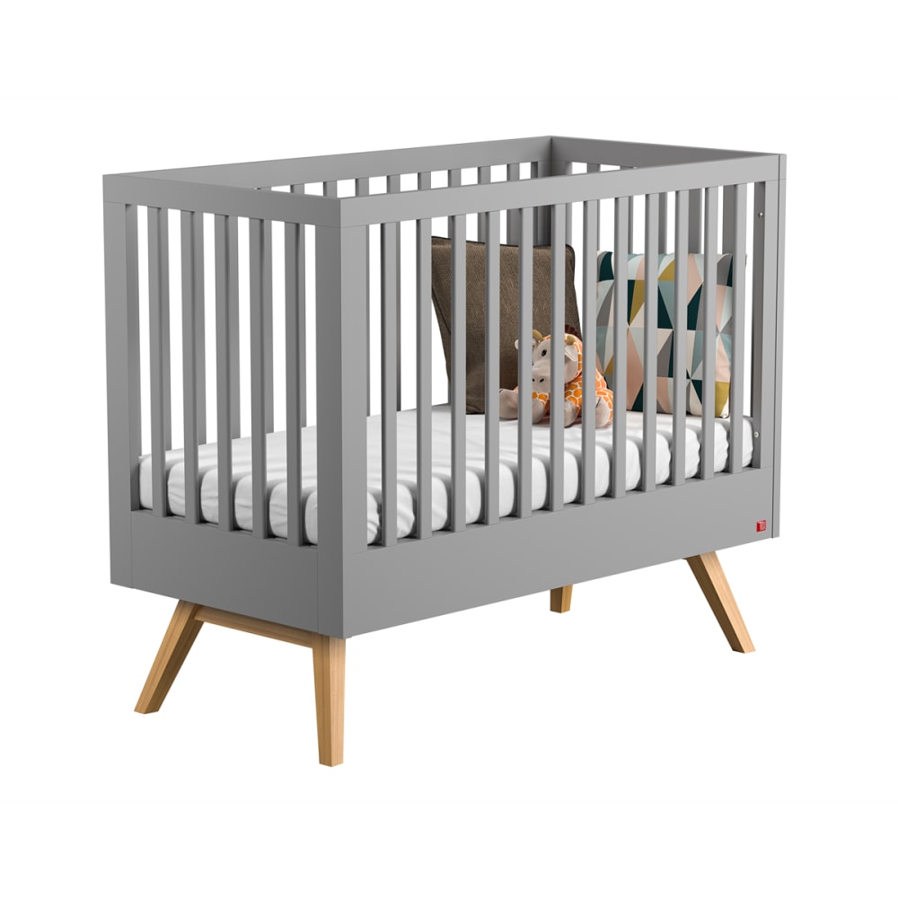 Lit bébé 60x120 gris
