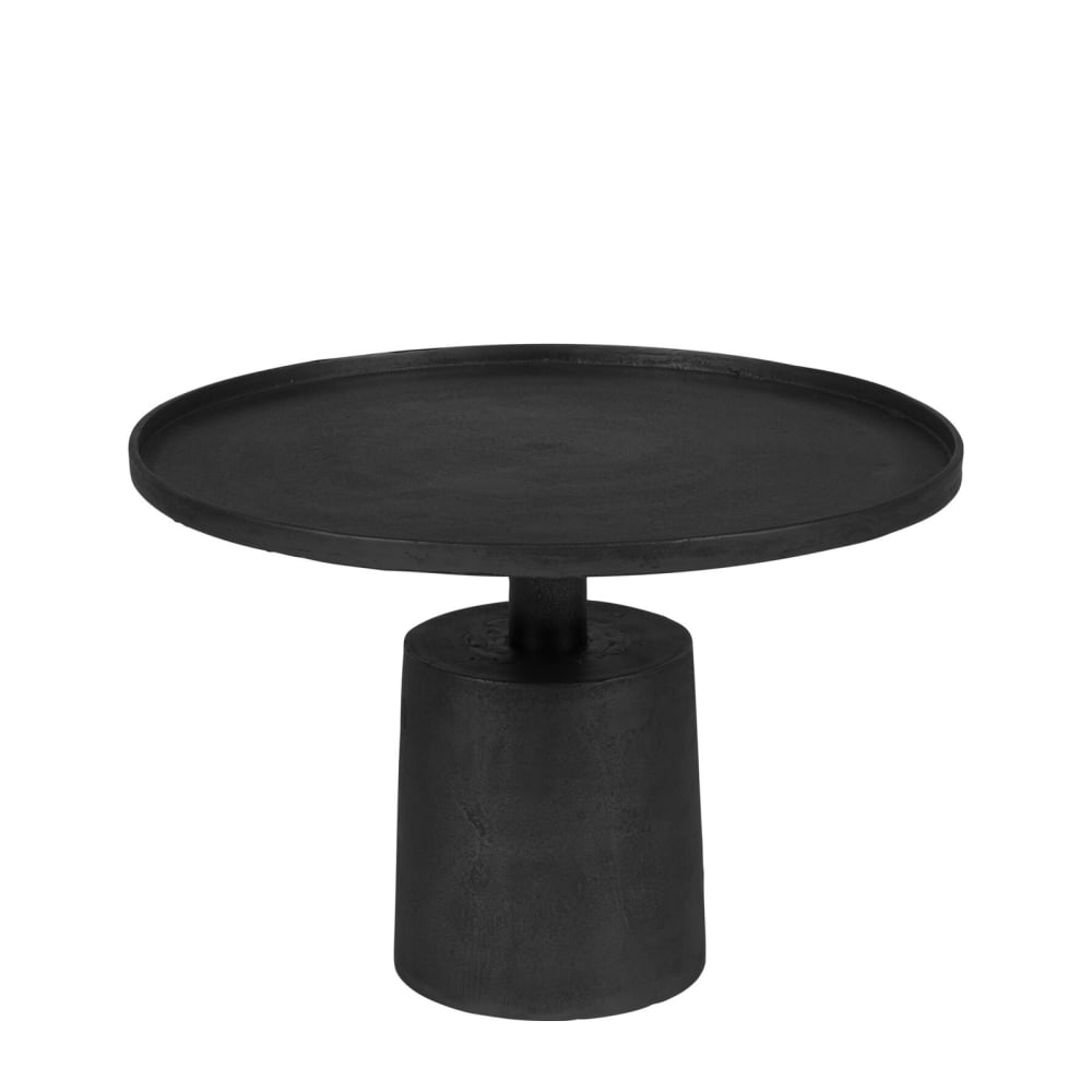 Table basse en aluminium noir