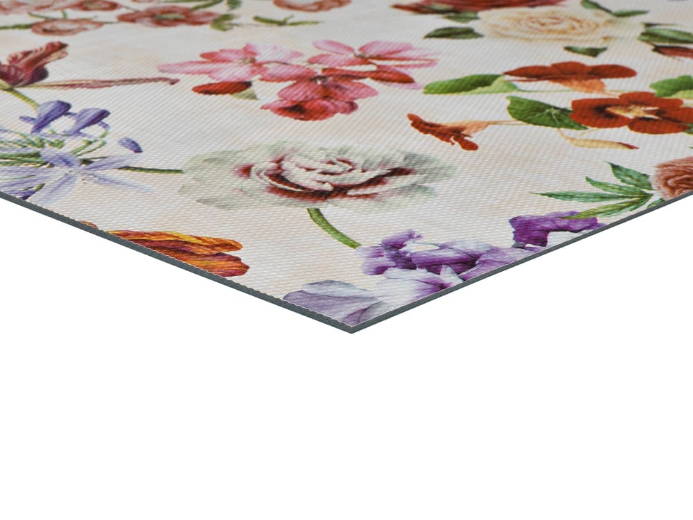Tapis de cuisine lavable fleurs blanc/multicolore 48x200 cm — vue 4