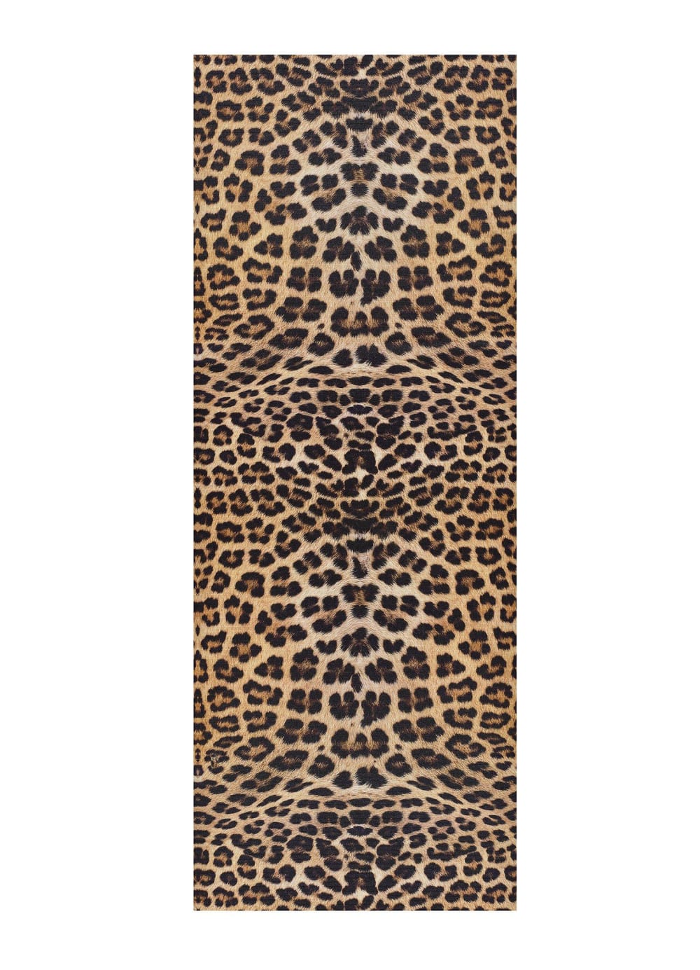 Tapis de cuisine lavable animal print jaune/noir 52x100 cm