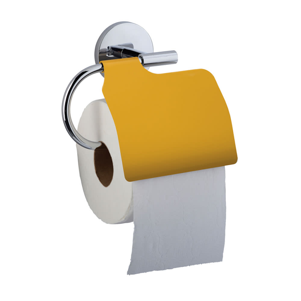 Rossignol Dérouleur papier toilette style classique chic Jaune Métal