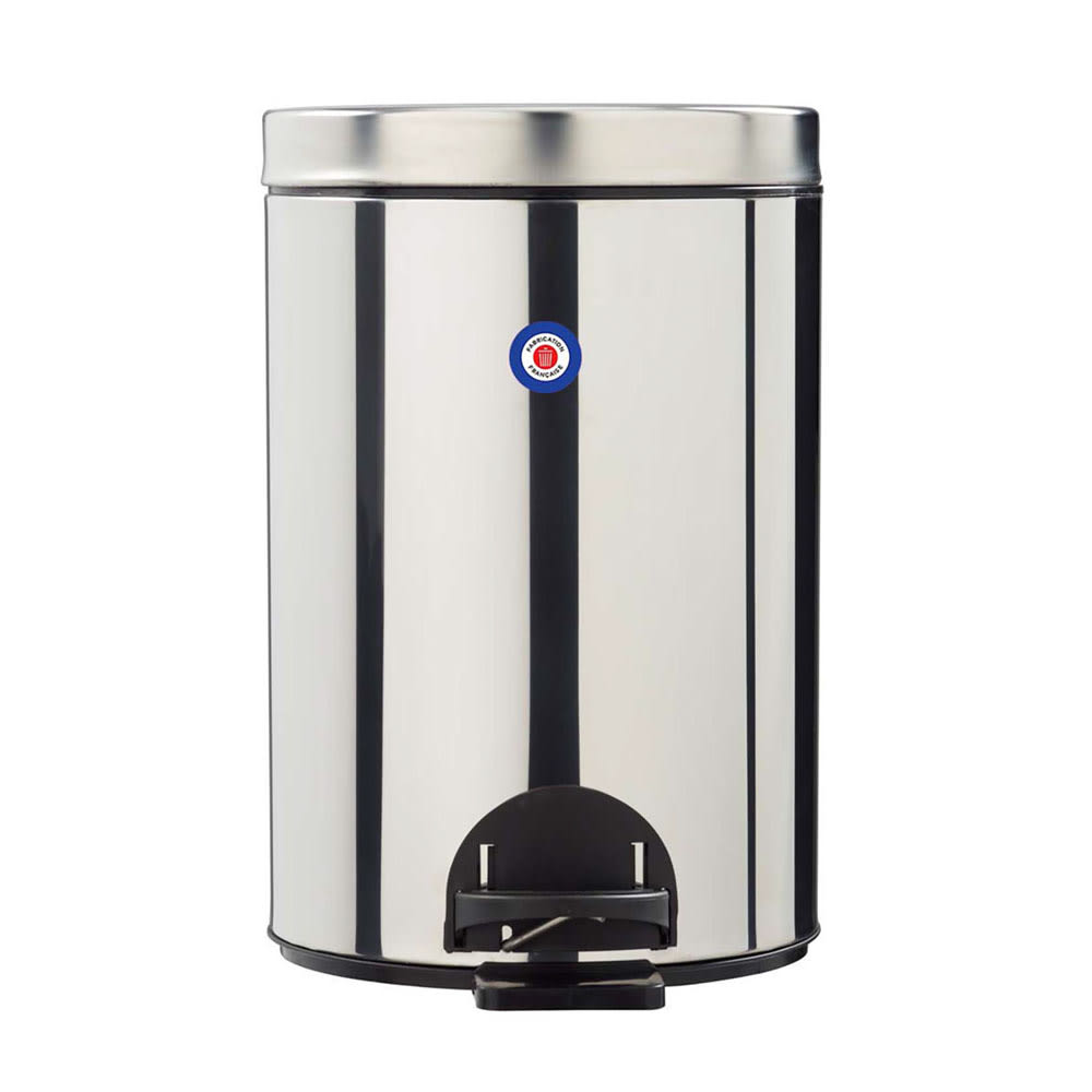 Poubelle de cuisine à pédale 14l fabriqué en france
