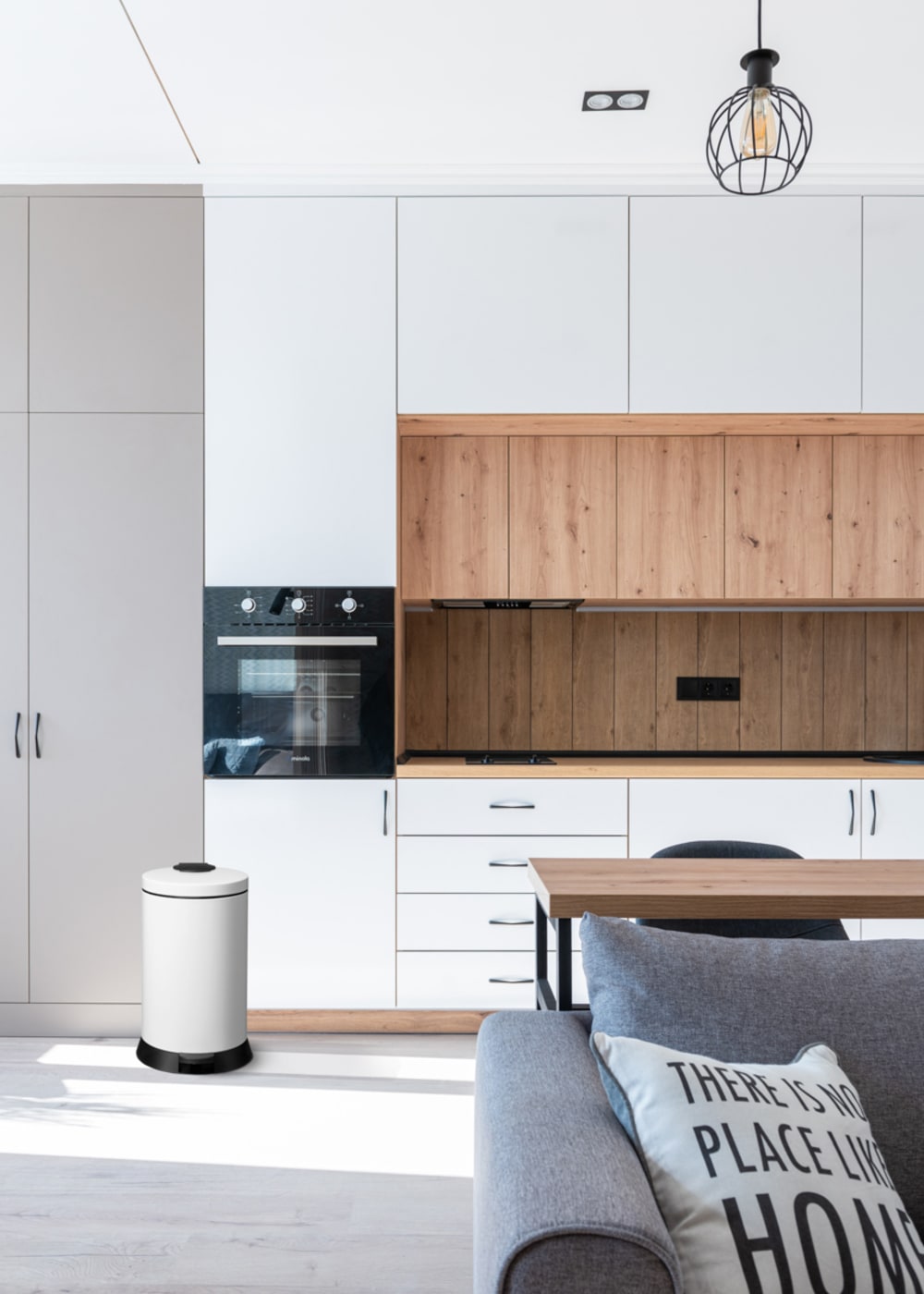 Poubelle de cuisine à pédale 20l fabriqué en france - Maisons du Monde